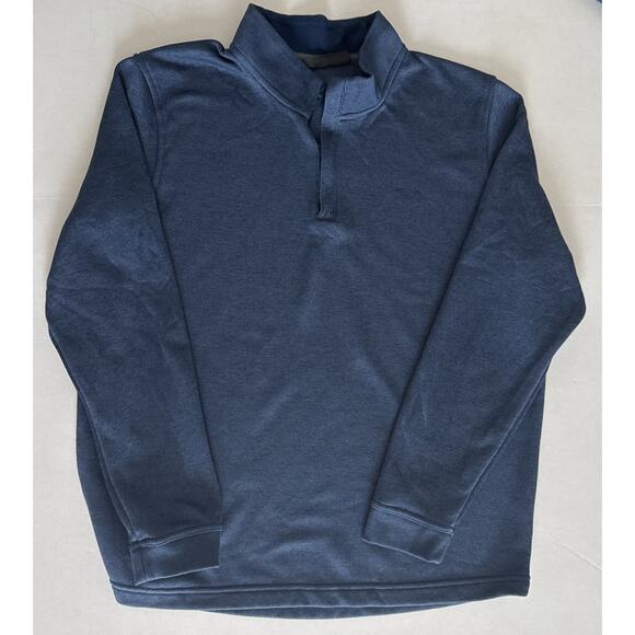 Under Armour 1/4 Zip Pullover Sweater Loose Fit Men's XL Navy Cold Gear Storm - Picture 1 of 10